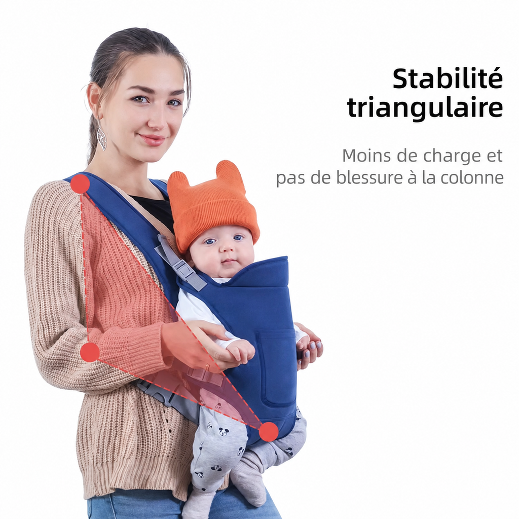 Porte-bébé polyvalent 4-en-1