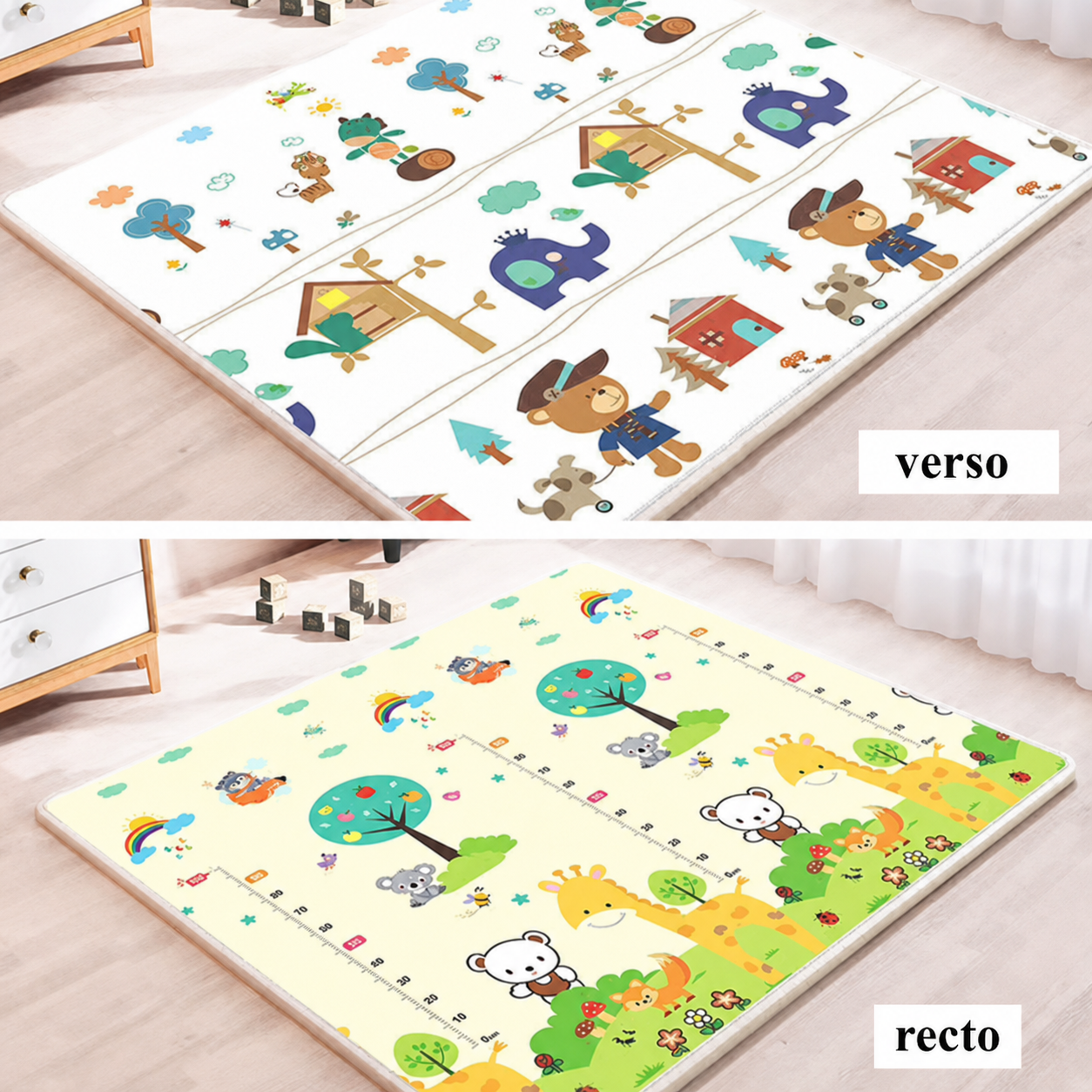 Tapis d'éveil/Tapis de jeu pliable pour enfant