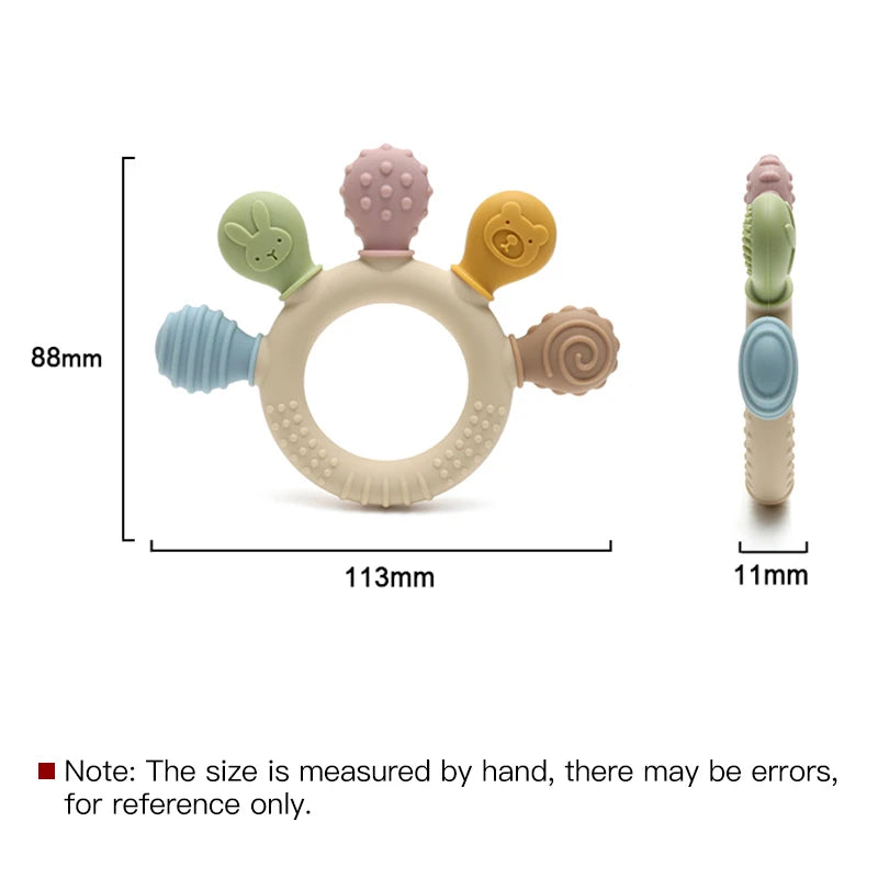 Jouet de dentition dinosaure en silicone
