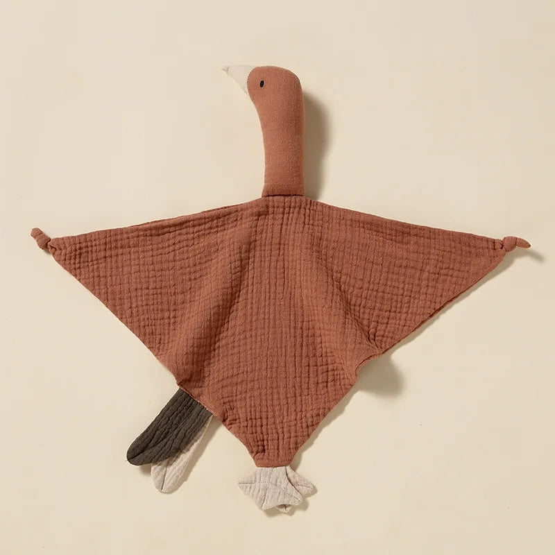 Doudou cygne ultra doux en coton