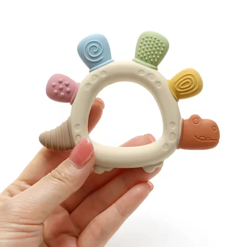 Jouet de dentition dinosaure en silicone
