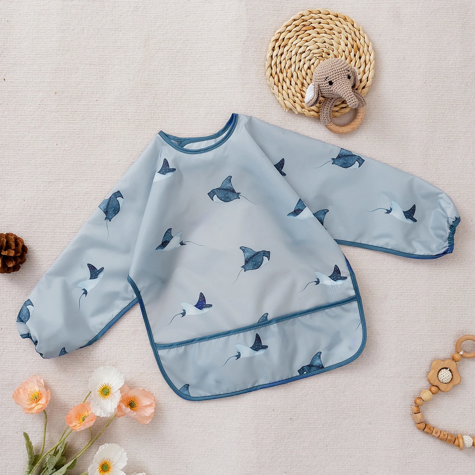 Bavoir Imperméable & Résistant aux Taches – Protection Totale pour bébé - de 1 à 3 ans