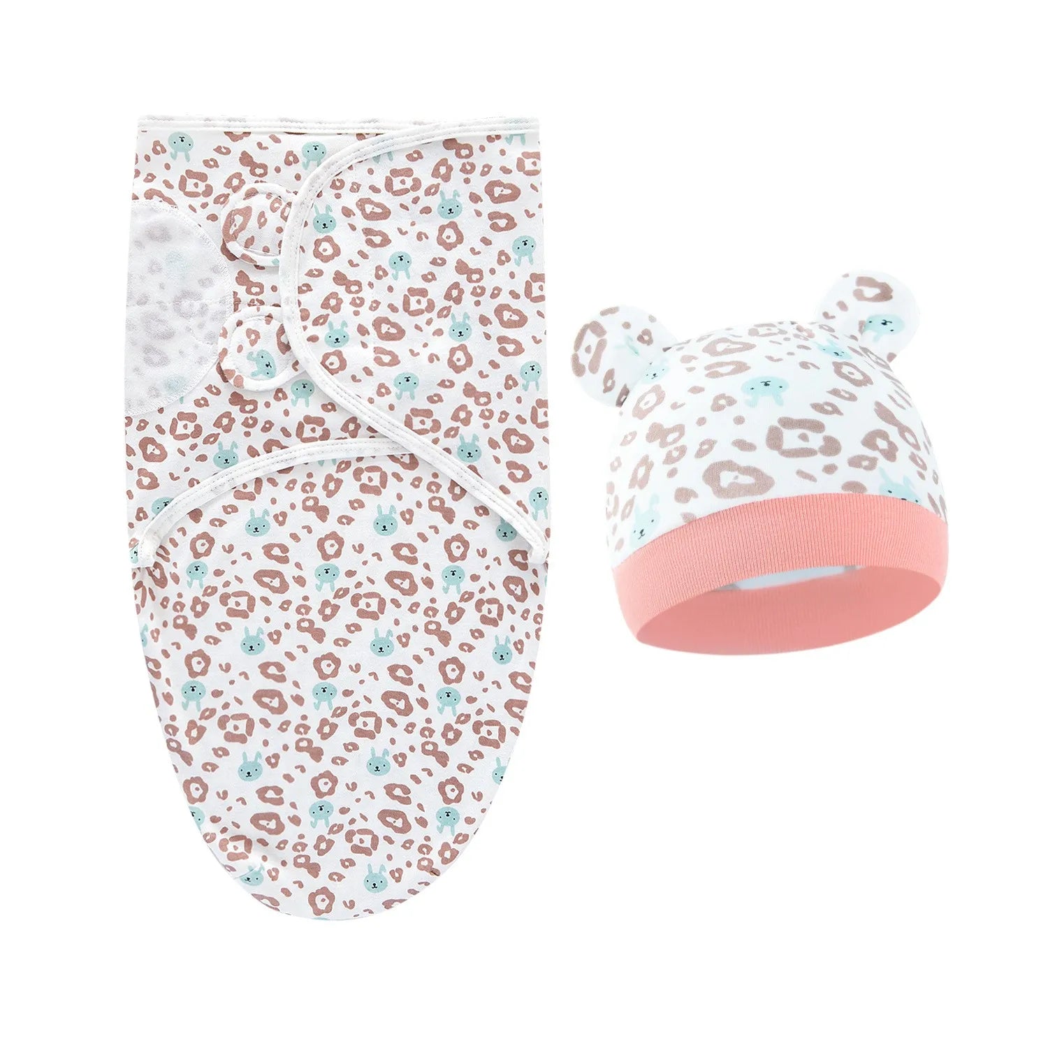 Couverture d'emmaillotage pour bébé, douce et chaude, en coton, pour nouveau-né, type gigoteuse ou couette de lit.