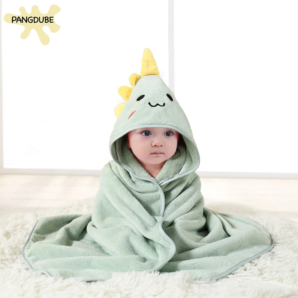 Serviette à Capuche pour Bébé – Douceur et Confort en Velours Corail