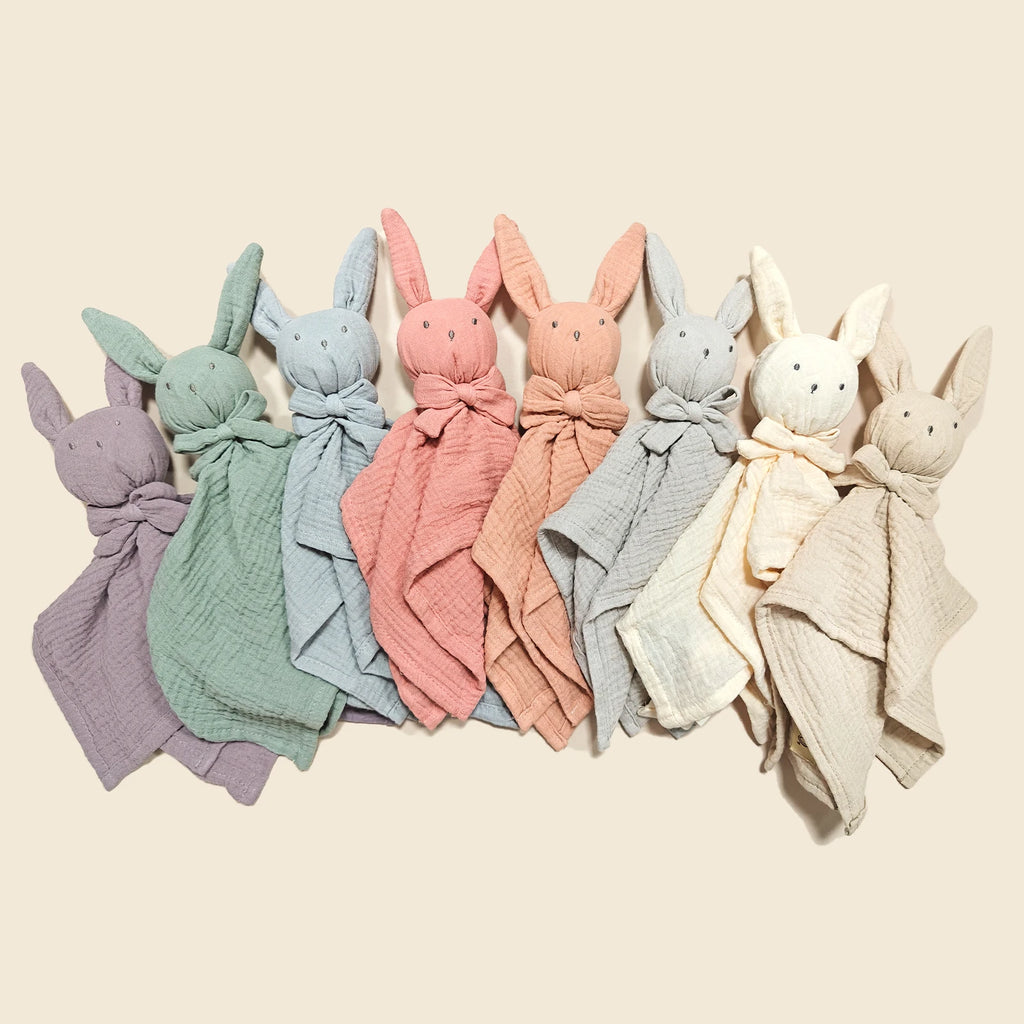 Doudou Lapin en Coton Doux – Câlin et Sécurisant pour Bébé