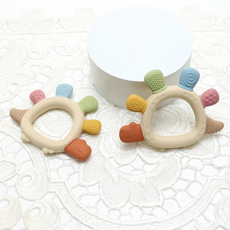 Jouet de dentition dinosaure en silicone