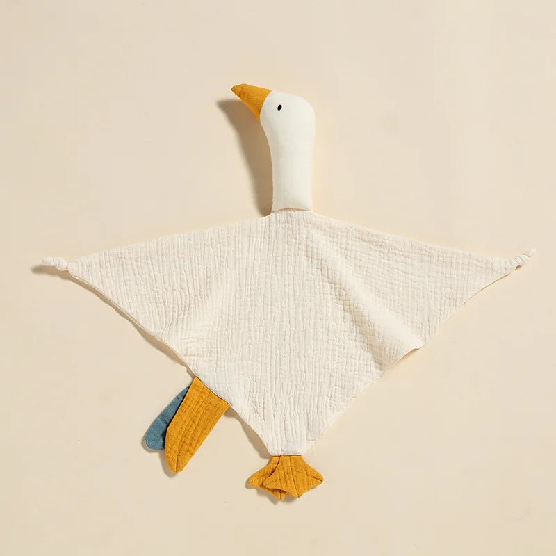 Doudou cygne ultra doux en coton