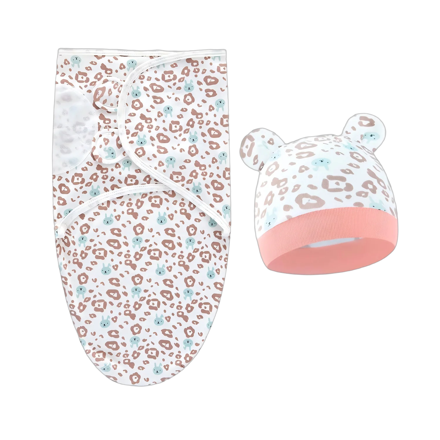 Couverture d'emmaillotage pour bébé, douce et chaude, en coton, pour nouveau-né, type gigoteuse ou couette de lit.