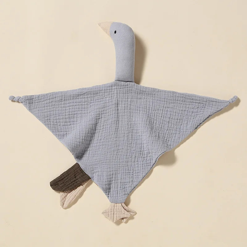 Doudou cygne ultra doux en coton