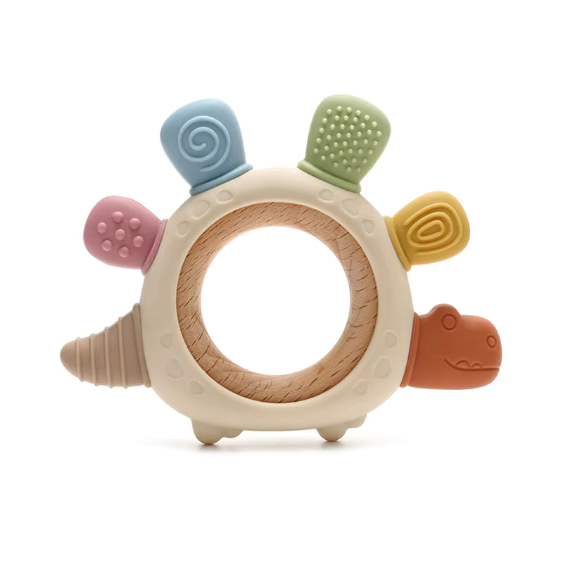 Jouet de dentition dinosaure en silicone