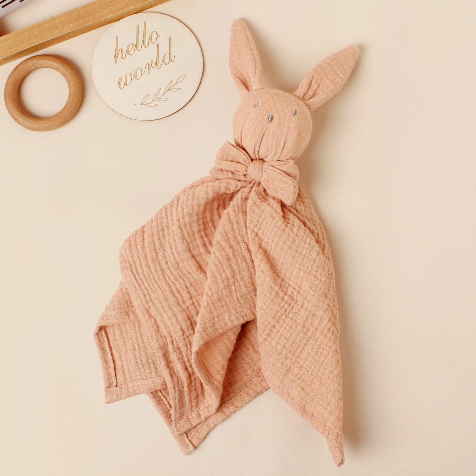 Doudou Lapin en Coton Doux – Câlin et Sécurisant pour Bébé