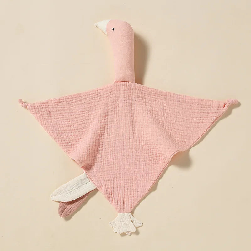 Doudou cygne ultra doux en coton